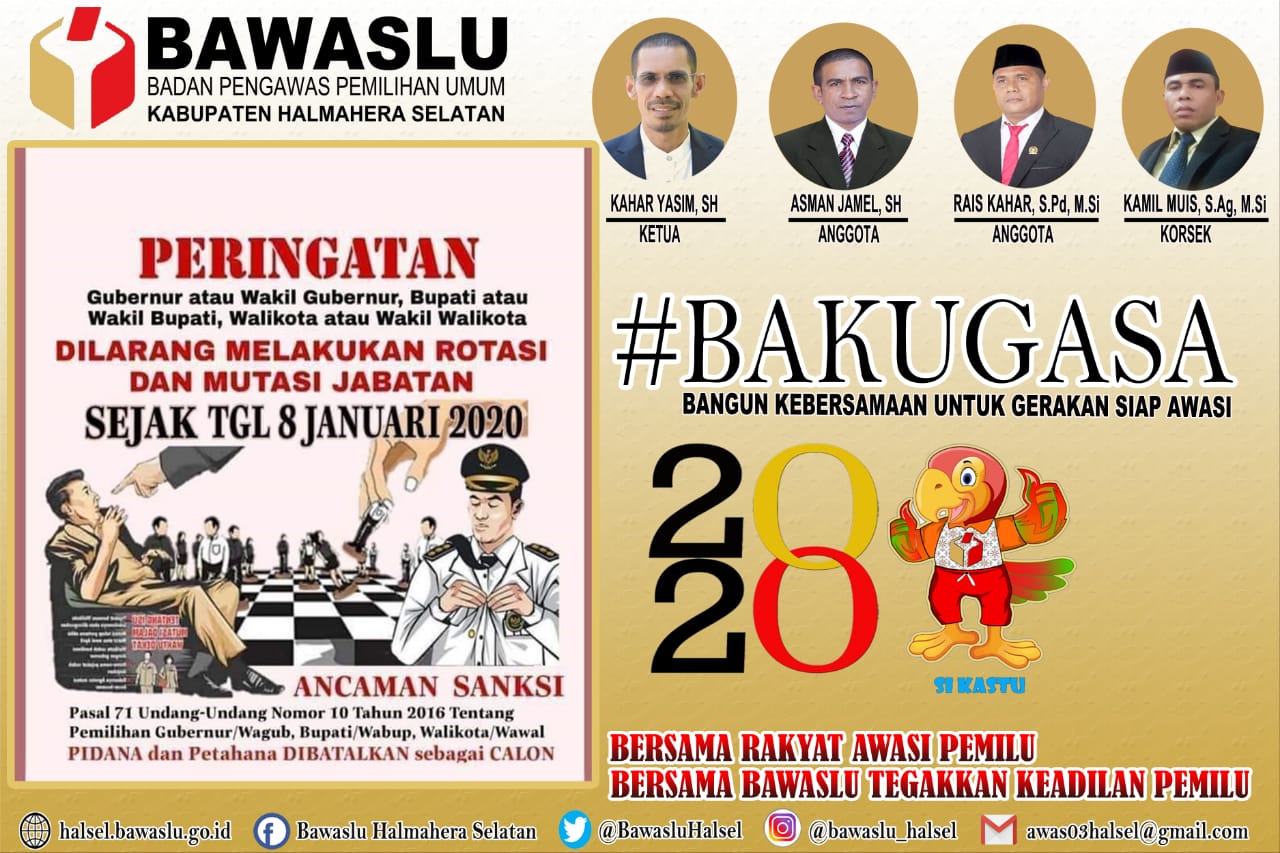 Larangan Mutasi Jabatan Mulai 8 Januari 2020