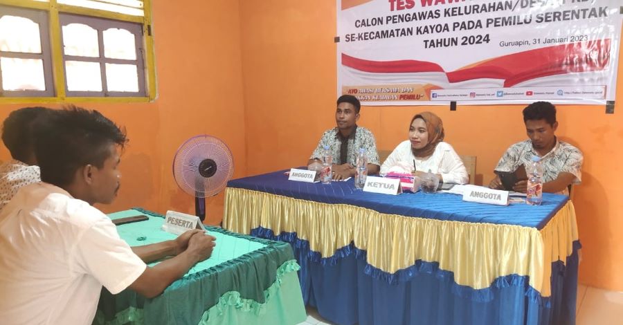 Monitoring Seleksi Tes Wawancara PKD Kecamatan Kayoa