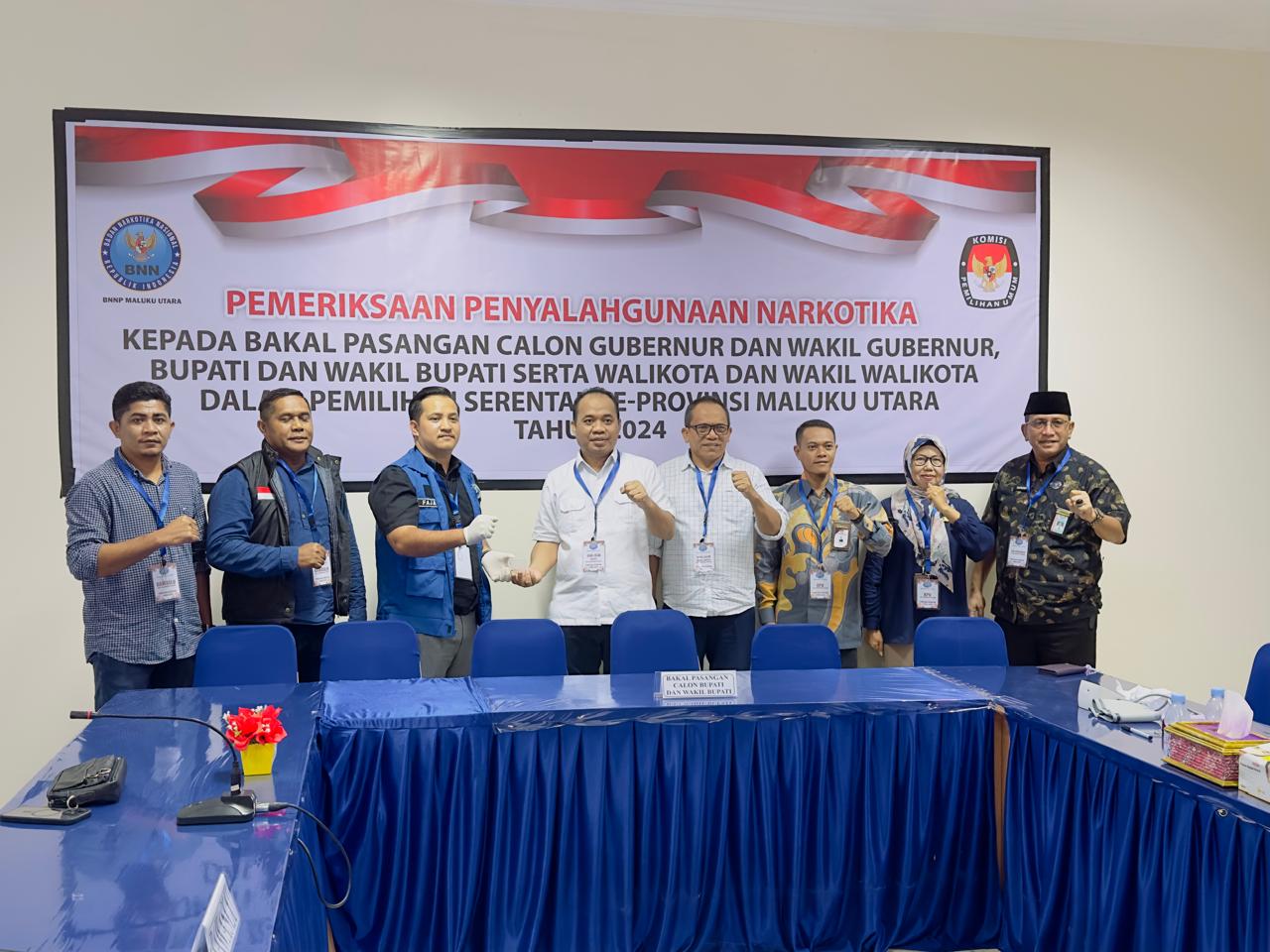 Foto Bersama Usai Pemeriksaan Kesehatan di BNN Ternate