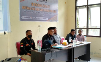 PANWASLU BACAN TIMUR SELATAN GELAR SOSIALISASI NETRALITAS ASN