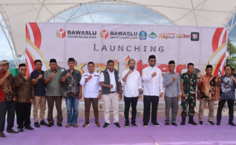 Bupati Halsel Apresiasi Bawaslu Launching Kaliber Di Desa Tembal