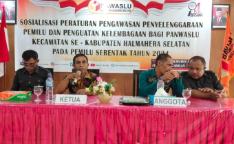 Sosialisasi Peraturan Pengawasan Penyelenggaraan Pemilu untuk Pemilu Serentak 2024