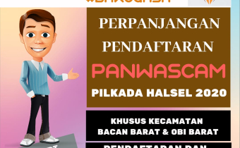 OBI BARAT dan BACAN BARAT Buka Perpanjangan Pendaftaran PANWASCAM.