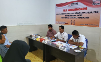 Bawaslu Halsel Monitoring Pelaksanaan Wawancara PKD di Kecamatan Bacan